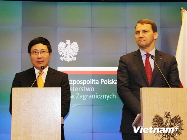 Pham Binh Minh en visite officielle en Pologne - ảnh 1